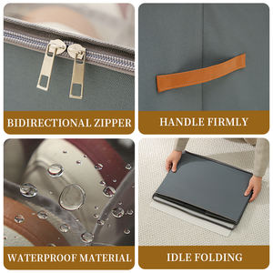 שטח מתקפל-שמירת חפצים מחסן ארון נעליים ארון בגדים נעליים קופסא מארגן עם כיסוי ברור - Product Image 4