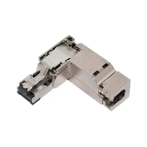 Cat5e Utp Rj45 Modularer Stecker 8 p8c 8-poliger vergoldeter transparenter Ethernet Rj 45-Stecker