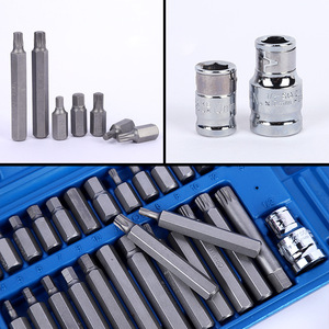 40Pc Hmt Screwdriver Bit Set 1/4 In Cr-V Steel For Auto Repair Tool Case - Product Image 5