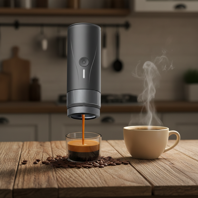 High Quality New Upgrade Espresso Machine PCM04A Portable Camping Outdoor Coffee Maker Business Suitable Custom Logo
