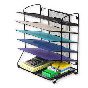 Organizador de Archivos de Metal de 6 Bandejas <span class=keywords><strong>para</strong></span> <span class=keywords><strong>Escritorio</strong></span>, Estante de Almacenamiento y Cajón <span class=keywords><strong>para</strong></span> Carpetas, Organizador de <span class=keywords><strong>Escritorio</strong></span>, Venta Directa de Fábrica - Product Image 4