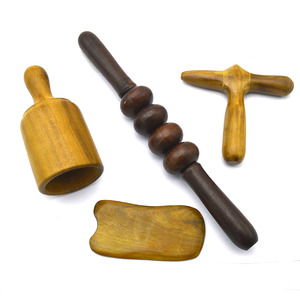 Masajeador de madera, palo de masaje de punto de rodillo de mano para fascia, celulitis, músculo, Abdomen, terapia corporal, masaje muscular - Product Image 2