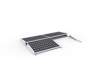 Système de support solaire inclinable réglable pour la conception de plans de projets photovoltaïques sur toits plats commerciaux