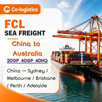 Service d'expédition directe FCL Chine-Australie – Logistique de conteneurs 20GP, 40GP, 40HQ