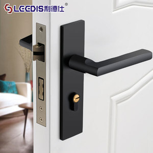 LCCDIS Lever Lock Black 7020-58 Aluminum Interior Door Lock For Solid Wood Doors - Product Image 1