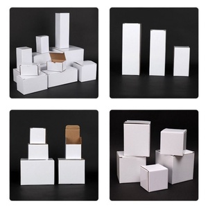 Customizable Foldable Square Paper Candle Paper Box Perfect for Votive/Scented Candles <b>Small</b> Brown Corrugated Paper Box - Product Image 2