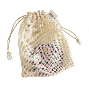 Tùy Chỉnh 25*20Cm Tái Sử Dụng Sản Xuất Túi Cotton Hữu Cơ Lưới Cao Cấp Mạnh Mẽ <span class=keywords><strong>Net</strong></span> Trái Cây Rau Lưới Túi Hàng Tạp Hóa Lưu Trữ Có Thể Giặt - Product Image 6