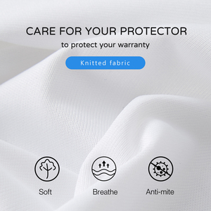 Protège-<span class=keywords><strong>matelas</strong></span> imperméable en tissu tricoté de luxe en polyester respirant pour lit - Product Image 5