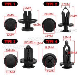40pcs <b>Car</b> Body Bumper Rivet Retainer Push Pin Fastener <b>Clips</b> Assortments Universal for Hyundai/Kia/Nissan/Renault - Product Image 6