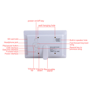 Cadres <span class=keywords><strong>photo</strong></span> numériques intelligents sans fil avec réveil, calendrier, musique, lecture audio, photos et vidéos, télécommande, album <span class=keywords><strong>photo</strong></span> - Product Image 5