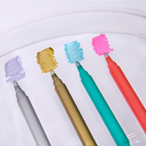 Bút Đánh Dấu Đầu Nhỏ Dụng Cụ Vẽ Graffiti Vĩnh Viễn Bút Đánh Dấu Phấn Thủy Tinh Rượu Bút Đánh Dấu Màu Kim Loại - Product Image 2