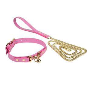BDSM Leder-Bondage Fetisch Verstellbares Halsband Leine SM Erotik-Set Fesseln Glocken-Choker Trainings-Flirt-Requisiten Hals-Sexspielzeug - Product Image 3