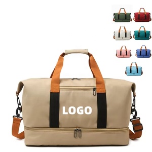 10 pièces peut logo personnalisé bagage à main <span class=keywords><strong>sac</strong></span> de <span class=keywords><strong>sport</strong></span> pour hommes femmes Fitness OEM <span class=keywords><strong>sac</strong></span> de <span class=keywords><strong>sport</strong></span> avec compartiment à chaussures <span class=keywords><strong>sac</strong></span> de voyage - Product Image 2