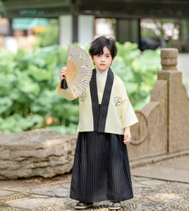 <span class=keywords><strong>Costume</strong></span> <span class=keywords><strong>traditionnel</strong></span> japonais pour enfants, kimono, vêtements de samouraï pour enfants, cardigan kimono pour garçons, ensembles de kimono, vêtements de scène pour enfants - Product Image 2