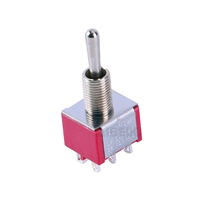Interrupteur à bascule miniature DPDT 6 broches MTS-104 ON-ON MTS-105 ON-OFF-ON à montage sur panneau