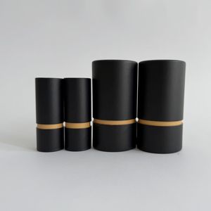 100% Tube de papier en gros biodégradable pour bouteille avec Eva cylindre paquet de papier récipient de parfum avec Gap Matte Black Box - Product Image 3