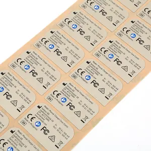 Stampa serigrafica personalizzata etichette di trasferimento termico decalcomania adesivo adesivo etichetta di spedizione per elettronica