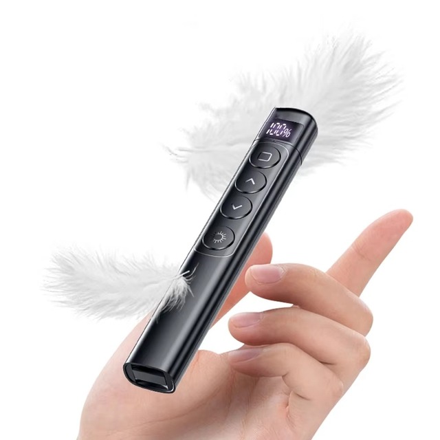 Rechargeable Wireless Presenter Pen 450nm Wavelength Light Remote Control Clicker Indication Powerpoint Pen for Laser Pointers