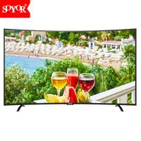 TV Pintar Lengkung 55 Inci Televisi 4K LED Dengan Android WiFi Google Smart TV