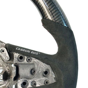 Volant de voiture en fibre de carbone avec LED d'usine en cuir perforé pour Renault <span class=keywords><strong>Megane</strong></span> RS <span class=keywords><strong>Megane</strong></span> 3 <span class=keywords><strong>Megane</strong></span> 4 Matt - Product Image 3