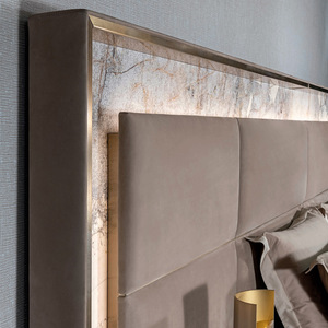 Alto lusso italiano regina dimensioni <span class=keywords><strong>King</strong></span> <span class=keywords><strong>Size</strong></span> Set moderno Kingsize Double Design mobili <span class=keywords><strong>King</strong></span> legno con struttura in velluto <span class=keywords><strong>letto</strong></span> - Product Image 3