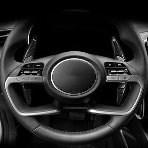 Palanca de cambios de fibra de carbono para <span class=keywords><strong>Hyundai</strong></span> Creta Staria <span class=keywords><strong>Tucson</strong></span> 2022-2024, palanca de cambios híbrida enchufable N-Line Sonata DN8 para volante de coche - Product Image 5