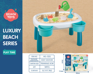 EW-mesa de agua y arena para niños pequeños, juego de playa, juguetes sensoriales de playa para niños al aire libre - Product Image 3