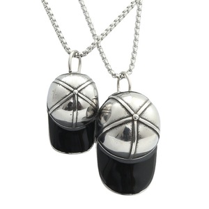<b>Titanium</b> Steel Hat Pendant Stainless Steel Themed Pendants Men's Casual Punk Retro Style Fashion Jewelry Accessory - Product Image 4