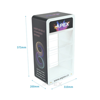 APEX Présentoir sur pied moderne pour accessoires de fumer, en acrylique, 3 niveaux, pour table de présentation
