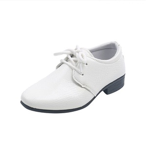 Chaussures d'uniforme professionnelles pour garçons, chaussures habillées en cuir PU tendance pour enfants, chaussures d'école à enfiler pour enfants - Product Image 5