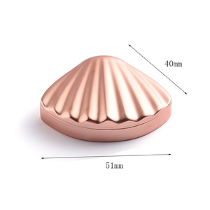 Hot Sale High Quality Shell Shape Delicate Rose Gold <b>Metal</b> Soild Balm Box - Product Image 2