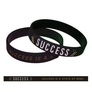 Pulsera de Silicona Personalizable de Alta Calidad a Bajo Precio, Brazalete de Goma Inspirador con Mensaje de Éxito y Logro, Promocional - Product Image 4