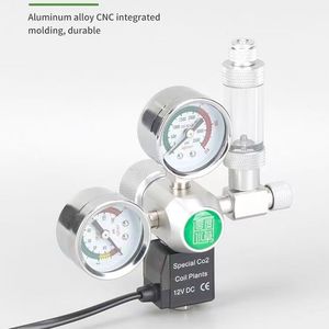 Régulateur de CO2 pour aquarium ZRDR avec double manomètre et électrovanne, kit complet de système CO2 avec clapet anti-retour - Product Image 1