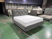 Nouveau design 2026 Lit ottoman de luxe avec rangement, capitonné moderne, relevable hydraulique à vérins à gaz, assemblé, vente en gros directe usine