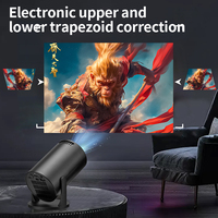 YDH-M5 Projecteur intelligent portable 500 lumens avec double Wi-Fi et projection d'écran sans fil pour téléphone portable, compatible 4K pour usage intérieur