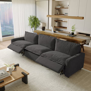 أريكة أتونوس الوظيفية القابلة للتعديل كهربائياً، رمادية داكنة، متعددة المنافذ للشحن، طقم أريكة قطاعية للصالون - Product Image 2