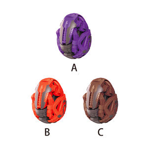 Mainan Dinosaurus Plastik Hadiah Mini Berubah Bentuk, Mainan Dinosaurus Telur Diy - Product Image 2