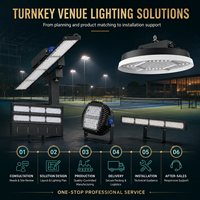 Éclairage LED linéaire pour sports en salle 300W 3320lm 6000K CRI80, double couche anti-éblouissement, sans scintillement, luminaire pour terrain de badminton