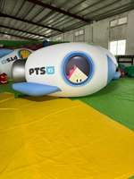 Ballon gonflable en PVC personnalisé BOYI, grande fusée gonflable pour la publicité et les expositions de festivals