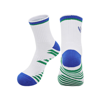 LINGTU Vente en gros Chaussettes en tissu éponge de haute qualité, blanches et noires, épaisses, avec semelle en coton