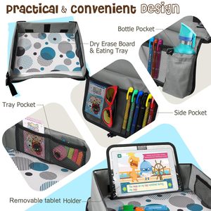 Muestra Gratuita de Bandeja de Viaje para Niños con Pizarra de Borrado en Seco, Bandeja de Actividades, Cómodo Organizador Educativo para Asiento de Coche para Niños Pequeños - Product Image 5