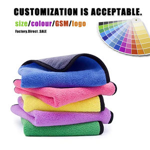 Serviette de séchage pour voiture en microfibre écologique, double face, <span class=keywords><strong>non</strong></span> abrasive, pour le detailing automobile, fournie par l'usine - Product Image 2