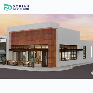 Bâtiment préfabriqué de restauration rapide à structure en acier à plusieurs étages à vendre - Product Image 1