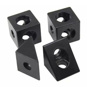 Chuangying 3D Printer Aluminum Corner <b>Bracket</b> 2020 Square Head Black Connector For 3D Printer Frame Accessories - Product Image 4
