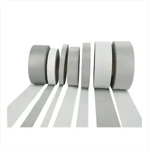 HCSP Silver High Reflective Fabric Tape 100% Polyester Reflective Tape Materials Can Be Washed 50 Times