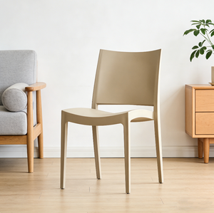 Chaise <span class=keywords><strong>de</strong></span> salle à manger ergonomique moderne en plastique coloré, chaise monobloc en PP moulé pour la maison, le bureau, le restaurant ou l'extérieur - Product Image 1