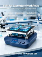 Agitateur orbital numérique de laboratoire VIKERI SK-L180-Pro avec écran LCD, capacité de charge de 2,5 kg, agitateur de laboratoire avec moteur DC sans balais