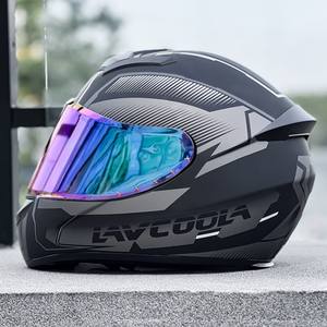 หมวกกันน็อคเต็มใบสำหรับรถจักรยานยนต์ ขายส่ง ได้รับการรับรองมาตรฐาน DOT วัสดุ ABS ใหม่  รับทำโลโก้ ป้องกันการกระแทก แบบพับได้ รุ่นฮิต - Product Image 3