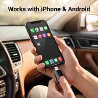Adaptateur sans fil CarPlay Android Auto C682c 2 en 1, clé USB Plug and Play pour iPhone Android, CarPlay filaire pour modèles de voitures