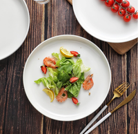 Service de vaisselle de luxe en porcelaine fine (New Bone China) blanc pour hôtels, restaurants et mariages – Assiettes plates et plats de présentation
